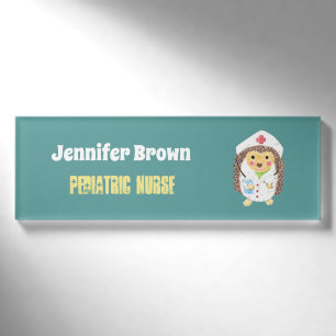 Badge D'identification Étiquette pédiatrique de nom d'infirmière du
