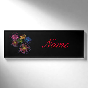 Badge D'identification Explosion de feux d'artifice Thunder_Cove