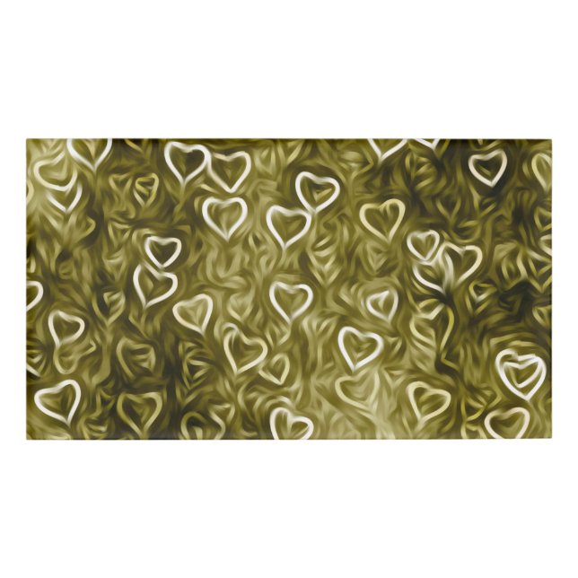 Badge D'identification Falling Hearts - Yellow (Devant)