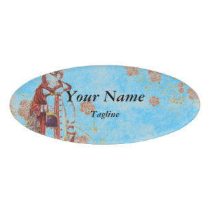 Badge D'identification Femme victorienne