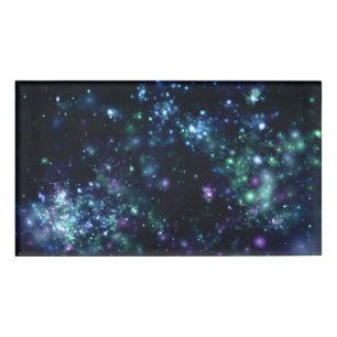 Badge D'identification Galaxy Background