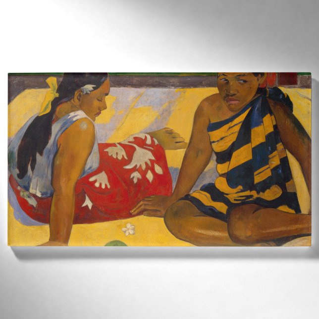 Badge D'identification Gauguin Polynésie Française Tahiti Femmes Peinture (Devant)