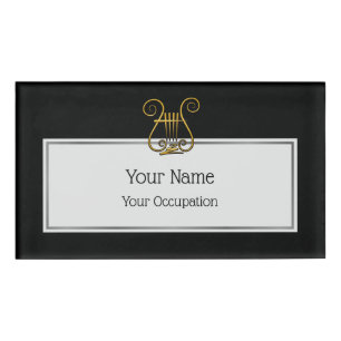 Badge D'identification Golden lyre