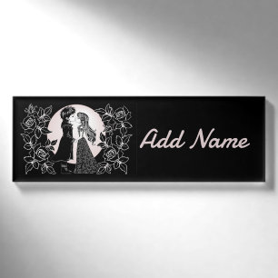 Badge D'identification Gothique Emo Enfants Kiss Valentine's Day