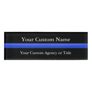 Badge D'identification Gradient mince de Blue Line