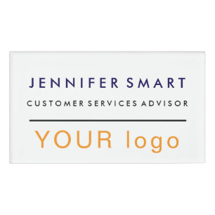 Badge D'identification Grand nom de l'employé Badnet Magnet Custom Logo P