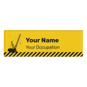 Badge D'identification Grue de construction