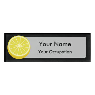 Badge D'identification Halve Lemon