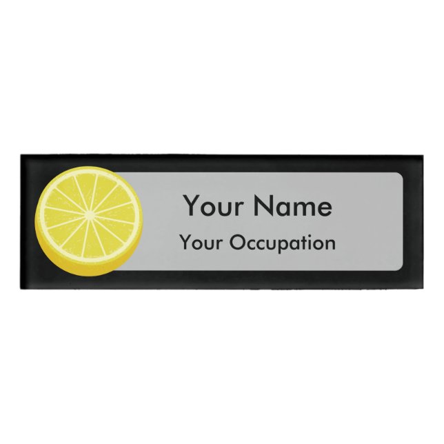 Badge D'identification Halve Lemon (Devant)