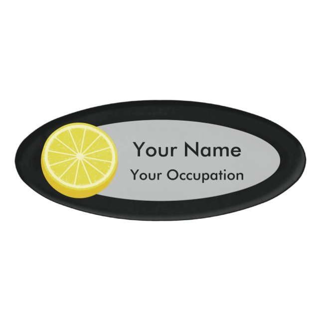Badge D'identification Halve Lemon (Devant)