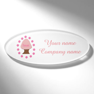Badge D'identification Hanami japonais cerisier personnalisé