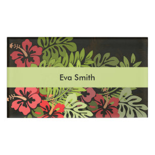 Badge D'identification Hawaii Aloha Flower Art Print