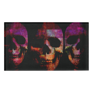 Badge D'identification Horror Movie Concept Arrière - plan avec Halloween