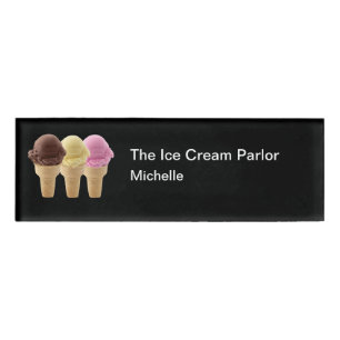 Badge D'identification Ice Cream Shop Nom du personnel Tags en vrac