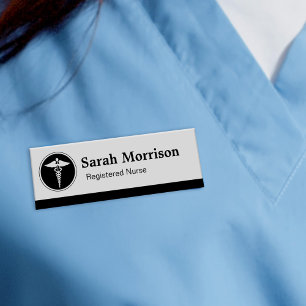 Badge D'identification Infirmier autorisé de médecin de logo de soins
