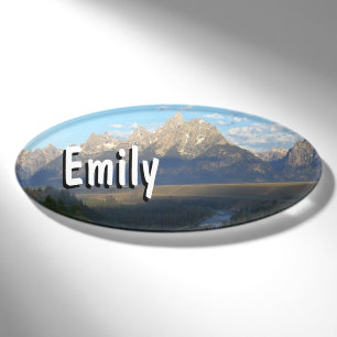 Badge D'identification Jackson Hole Mountains (Grand Teton National Park)