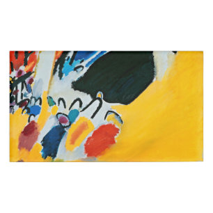 Badge D'identification Kandinski Impression III Concert Peinture Abstrait