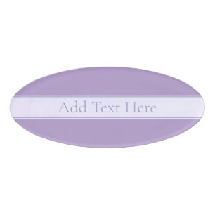 Badge D'identification Lavande Lumière Personnalisable Purple