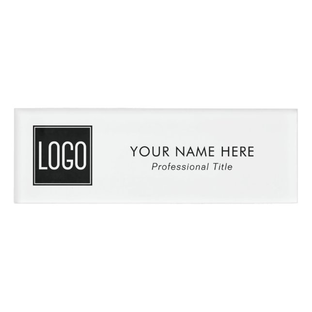 Badge D'identification Logo d'affaires des employés (Devant)