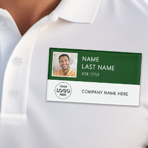 Badge D'identification Logo de l'entreprise Photo d'employé Magnétique Ve