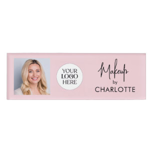 Badge D'identification Logo de script Photo Maquillage