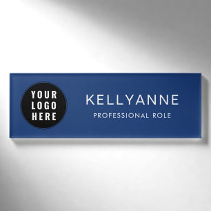 Badge D'identification Logo d'entreprise moderne et personnel personnalis