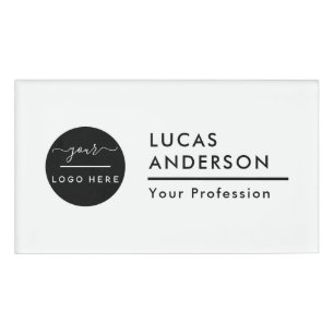 Badge D'identification Logo d'entreprise personnalisé Nom du personnel de