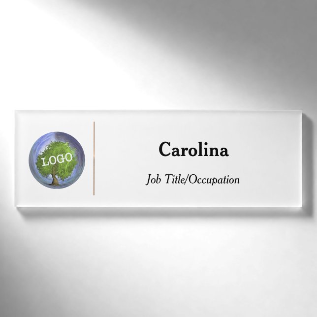 Badge D'identification Logo d'entreprise promotionnel Société magnétique (Devant)