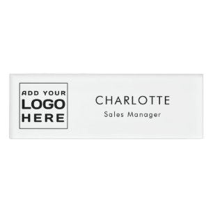 Badge D'identification Logo d'entreprise simple et moderne employés perso