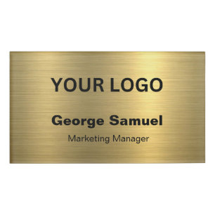 Badge D'identification Logo d'entreprise simple Name Désignation