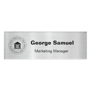 Badge D'identification Logo d'entreprise simple Name Désignation