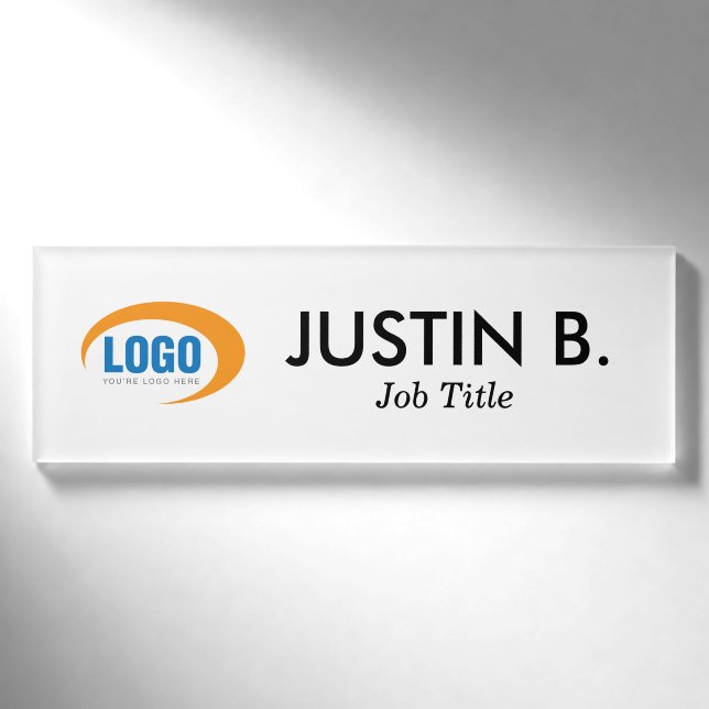 Badge D'identification Logo personnalisé (Devant)