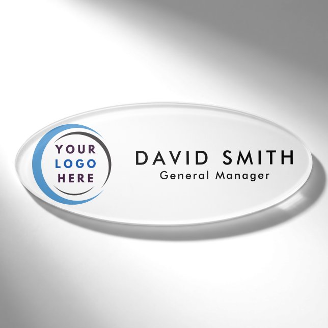 Badge D'identification Logo personnalisé Employé Magnétique (Devant)