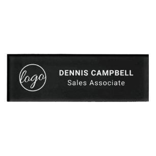 Badge D'identification Logo professionnel Black Business