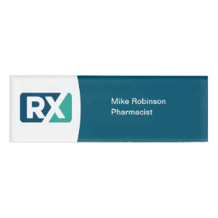 Badge D'identification Logo simple Pharmacien Nom de la pharmacie Tags