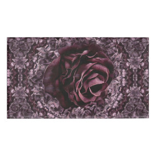 Badge D'identification Mandala de rose 