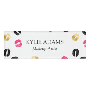 Badge D'identification Marques Lipstick   Artiste de maquillage