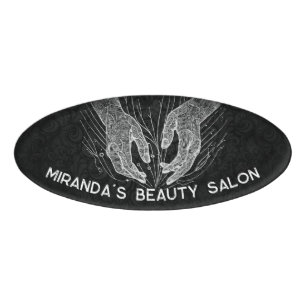 Badge D'identification Massage Thérapie Guérison Mains Énergie Spa Bien-ê
