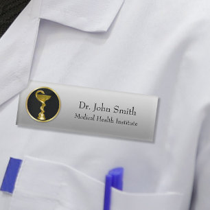 Badge D'identification Médicale Gold Professional Hygieia Bowl