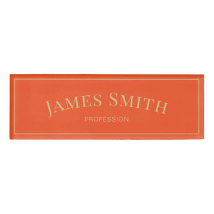 Badge D'identification Mode Tangerine Tango Orange : Professionnel