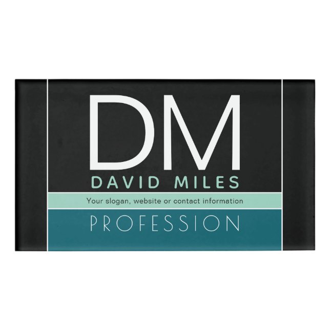 Badge D'identification Modèle d'entreprise moderne | Toutes les couleurs  (Devant)