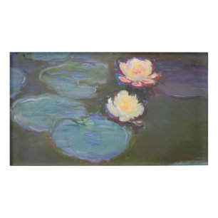 Badge D'identification Monet Water Lys Pond Nénuphars Peinture