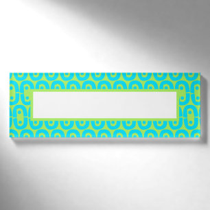 Badge D'identification motif coloré moderne