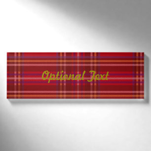 Badge D'identification Motif royal de Noël de tartan de Stewart