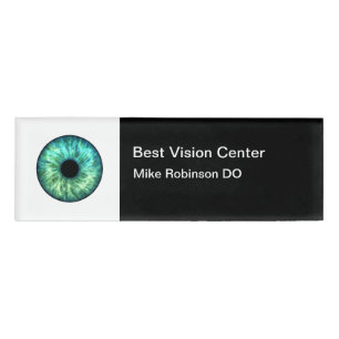 Badge D'identification Mots clés Nom moderne de Vision Care