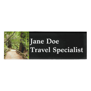 Badge D'identification Muir Woods Path II Nature Photography