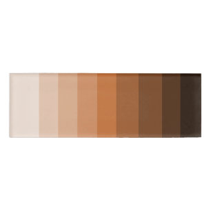 Badge D'identification Nuances d'étiquette nommée Brown