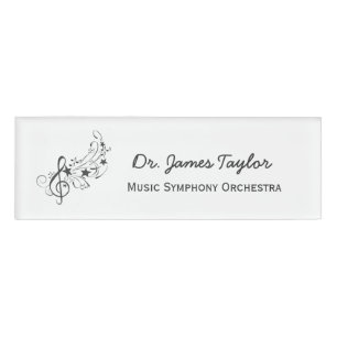 Badge D'identification Orchestre symphonique de bande d'illustration de