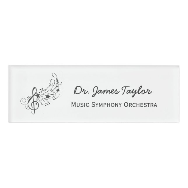 Badge D'identification Orchestre symphonique de bande d'illustration de (Devant)