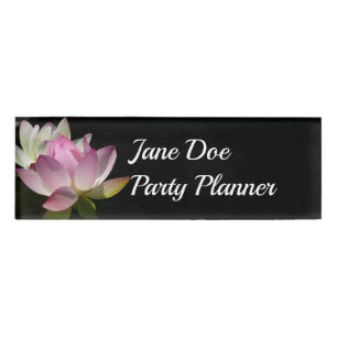 Badge D'identification Paire de fleurs de Lotus II